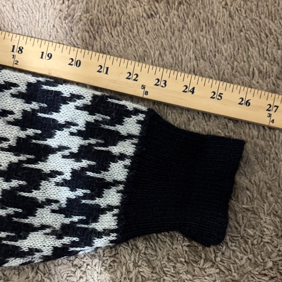 JH Collectibles Vintage Alpaca Blend Houndstooth Women’s Cardigan size M Preppy - Picture 7 of 7